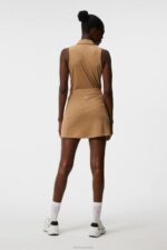 Dena Sleeveless Top Tiger Brown Women J.Lindeberg Clothing 66XF1443