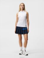 Dena Sleeveless Top White Women J.Lindeberg Clothing 66XF1433 - Image 2