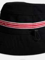 Denver Stripe Bucket Hat Black Men J.Lindeberg Accessory 66XF771