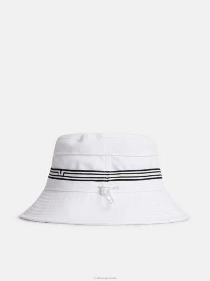 Denver Stripe Bucket Hat White Men J.Lindeberg Accessory 66XF770