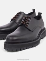 Derby Leather Shoe Black Men J.Lindeberg Footwear 66XF2542 - Image 2