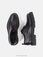 Derby Leather Shoe Black Men J.Lindeberg Footwear 66XF2542