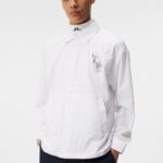 Dex Nyc Golf Jacket White Men J.Lindeberg Clothing 66XF687