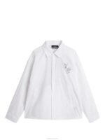 Dex Nyc Golf Jacket White Men J.Lindeberg Clothing 66XF687 - Image 6