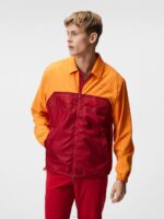 Diamond Coach Jacket Russet Orange Men J.Lindeberg Clothing 66XF729