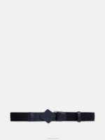 Diamond Elastic Leather Belt Navy Men J.Lindeberg Accessory 66XF840
