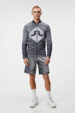 Diamond Seamless Mid Layer Navy Men J.Lindeberg Clothing 66XF645 - Image 2
