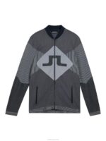 Diamond Seamless Mid Layer Navy Men J.Lindeberg Clothing 66XF645 - Image 4