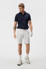 Diamond Shorts White Men J.Lindeberg Clothing 66XF449 - Image 2