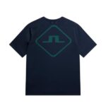 Diamond T-shirt Navy Men J.Lindeberg Clothing 66XF5
