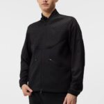 Diamond Tech Bomber Black Men J.Lindeberg Clothing 66XF715