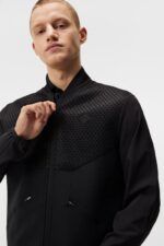 Diamond Tech Bomber Black Men J.Lindeberg Clothing 66XF715 - Image 4