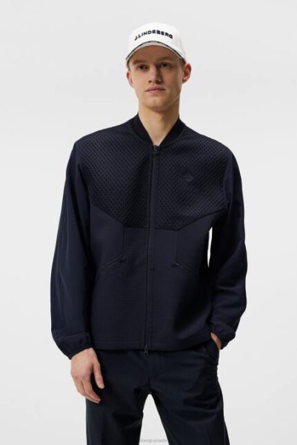 Diamond Tech Bomber Navy Men J.Lindeberg Clothing 66XF716