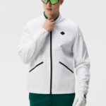 Diamond Tech Bomber White Men J.Lindeberg Clothing 66XF714