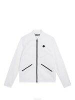 Diamond Tech Bomber White Men J.Lindeberg Clothing 66XF714 - Image 5