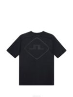 Diamond Tee Black Men J.Lindeberg Clothing 66XF173 - Image 6