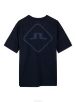 Diamond Tee Navy Men J.Lindeberg Clothing 66XF172 - Image 6