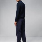 Diamond Zip Sweater Navy Men J.Lindeberg Clothing 66XF2341