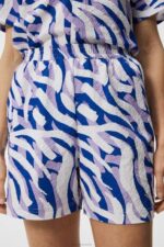 Diana Printed Shorts Purple Painted Zebra Women J.Lindeberg Clothing 66XF1714 - Image 3