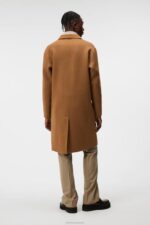 Diego Wool Coat Chipmunk Men J.Lindeberg Clothing 66XF915
