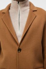 Diego Wool Coat Chipmunk Men J.Lindeberg Clothing 66XF915 - Image 3