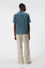 Donso Diamond Boxy Shirt Navy Men J.Lindeberg Clothing 66XF1172 - Image 2