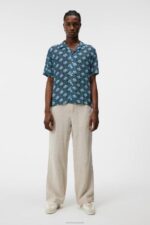 Donso Diamond Boxy Shirt Navy Men J.Lindeberg Clothing 66XF1172 - Image 3