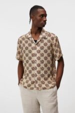 Donso Diamond Boxy Shirt Safari Beige Men J.Lindeberg Clothing 66XF1171