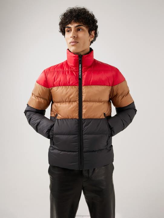 Dorn Reversible Puffer Jacket Black Men J.Lindeberg Clothing 66XF2470 - Image 2