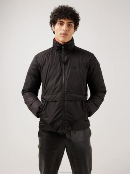 Dorn Reversible Puffer Jacket Black Men J.Lindeberg Clothing 66XF2470