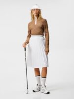 Dorothea Pleated Skirt White Women J.Lindeberg Clothing 66XF1618 - Image 3