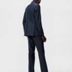 Doryl Jacquard Blazer Navy Men J.Lindeberg Clothing 66XF1226