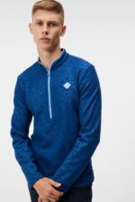 Drumstick Mid Layer Estate Blue Men J.Lindeberg Clothing 66XF511 - Image 4