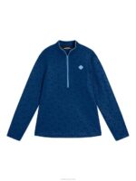 Drumstick Mid Layer Estate Blue Men J.Lindeberg Clothing 66XF511 - Image 6
