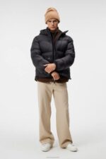 Duke Down Jacket Black Men J.Lindeberg Clothing 66XF914 - Image 3