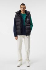 Duke Down Vest Black Men J.Lindeberg Clothing 66XF913 - Image 2