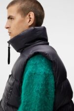 Duke Down Vest Black Men J.Lindeberg Clothing 66XF913 - Image 3
