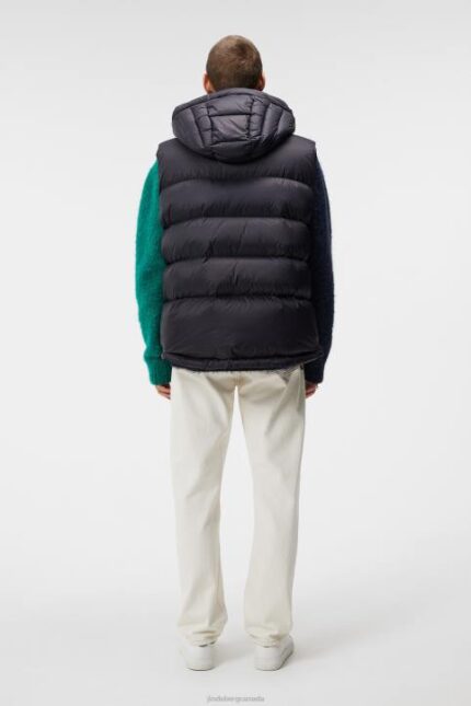 Duke Down Vest Black Men J.Lindeberg Clothing 66XF913