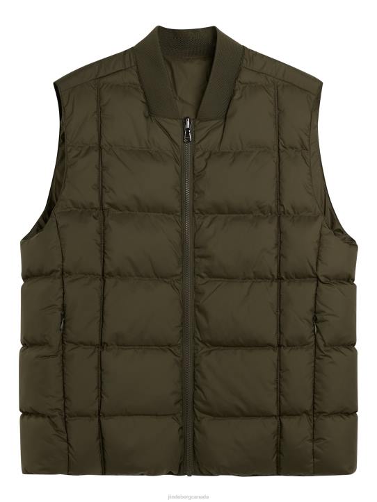 Dwayne Reversible Vest Forest Green Men J.Lindeberg Clothing 66XF2407 - Image 5