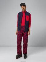 Eclipse Print Pant Bridge Swirl Red Men J.Lindeberg Clothing 66XF1308 - Image 3