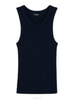 Ed Rib Knit Tank Navy Men J.Lindeberg Clothing 66XF1031 - Image 6