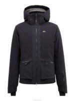 Edmund Ski Jacket Black Men J.Lindeberg Clothing 66XF2480 - Image 6