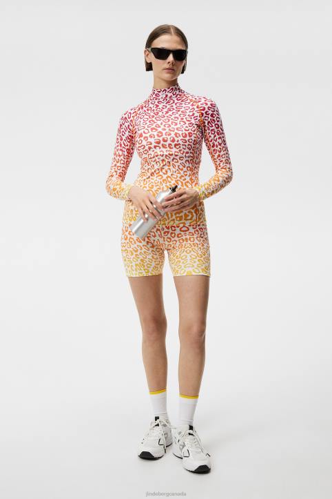 Ekon Print Short Tights Leo Reflect Sunset Women J.Lindeberg Clothing 66XF1855 - Image 3