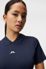 Elina Polo Navy Women J.Lindeberg Clothing 66XF1455 - Image 3