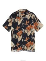 Elio Tropical Print Shirt Navy Men J.Lindeberg Clothing 66XF1170 - Image 6
