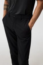 Ellott Bonded Fleece Pant Black Men J.Lindeberg Clothing 66XF388 - Image 3