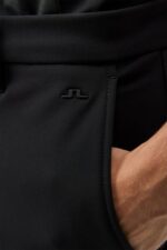 Ellott Bonded Fleece Pant Black Men J.Lindeberg Clothing 66XF388 - Image 4