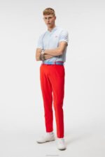 Ellott Pant Fiery Red Men J.Lindeberg Clothing 66XF374 - Image 3