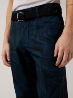 Ellott Print Golf Pant Navy Swirl Bridge Monogram Men J.Lindeberg Clothing 66XF2220 - Image 3