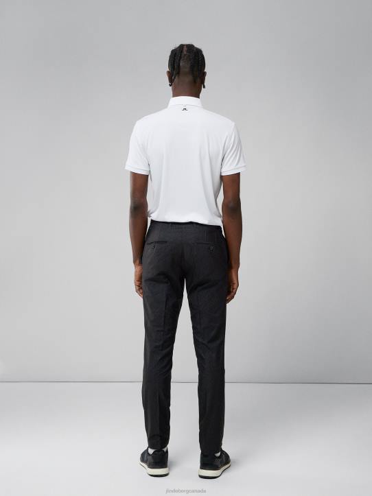 Ellott Print Pant Black Bridge Monogram Men J.Lindeberg Clothing 66XF2194 - Image 1